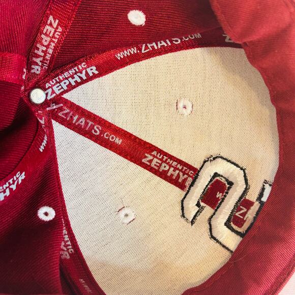 Stanford Cardinal Fitted Hat 7 1/4 Zephyr WoolAcrylic Blend Slight Bleed on Bill - Picture 9 of 9